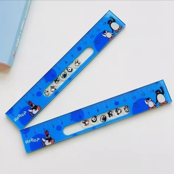 Pingu Pinga Ruler Blue Penguin Kids Ruler (1 Ruler) - Picture 2 of 2